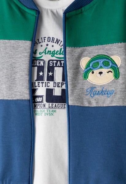 Σετ 3τμχ. φόρμα - ΓΚΡΙ 12M