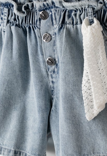 Σετ σορτς τζιν - ΛΕΥΚΟ 8Y