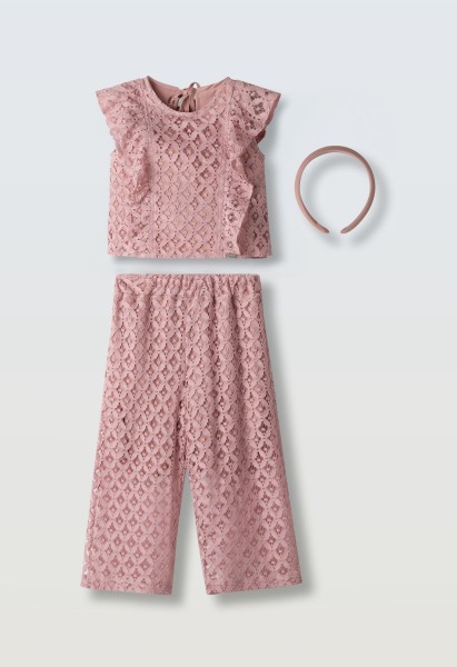 Σετ παντελόνα με δαντέλα - ΡOZ 6Y