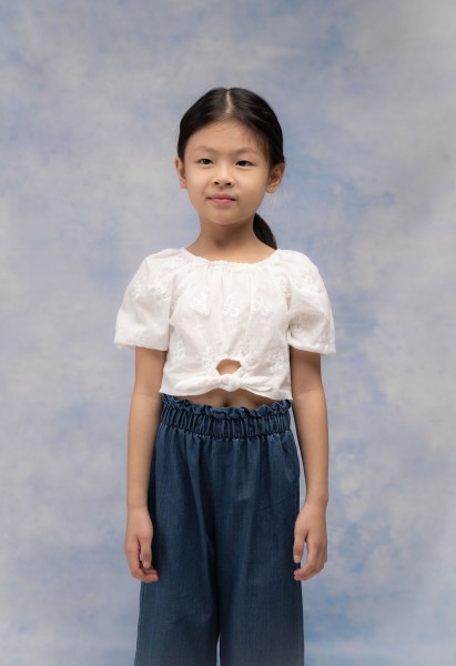 Σετ παντελόνα με στέκα - ΛΕΥΚΟ 2Y