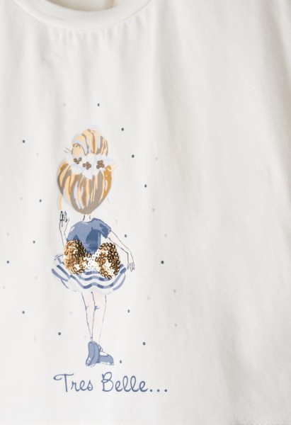 Σετ κολάν με κορδέλα - ΕΚΡΟΥ 5Y