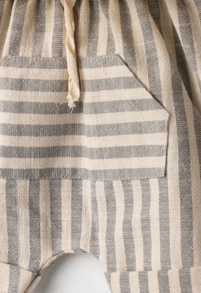 Σετ βερμούδα με καπέλο - ΕΚΡΟΥ 12M