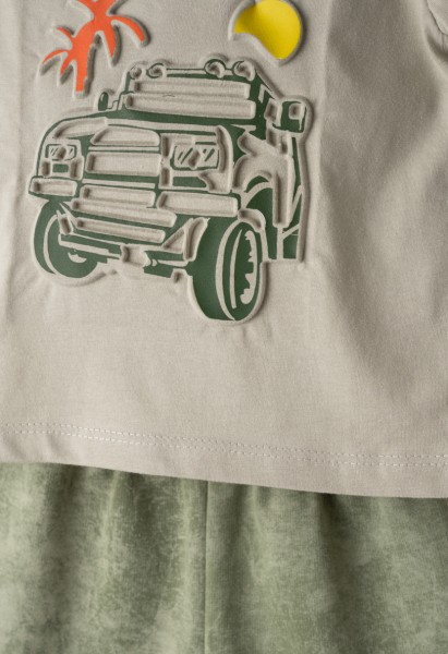 Σετ μακό με καπέλο - ΧAKI 2Y