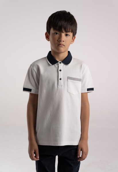 Μπλούζα πόλο - ΛΕΥΚΟ 6Y