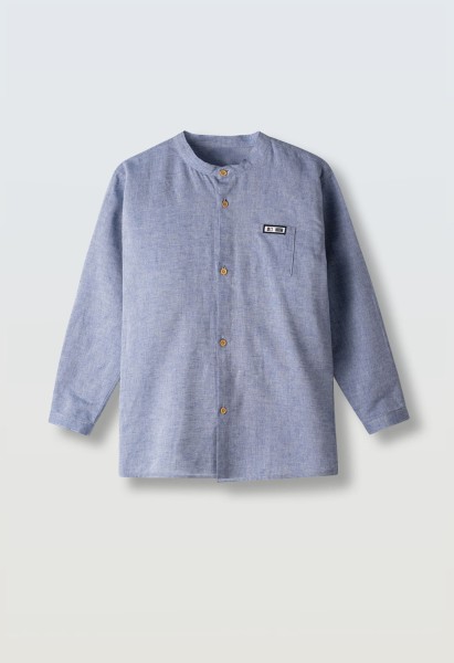 Πουκάμισο μαο γιακάς - ΣΙΕΛ 6Y