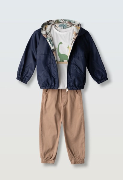 Σετ 3τμχ. με μπουφάν - ΜΠΛΕ 2Y