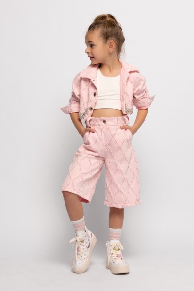 Βερμούδα τζιν ροζ - ΡOZ 3/4Y