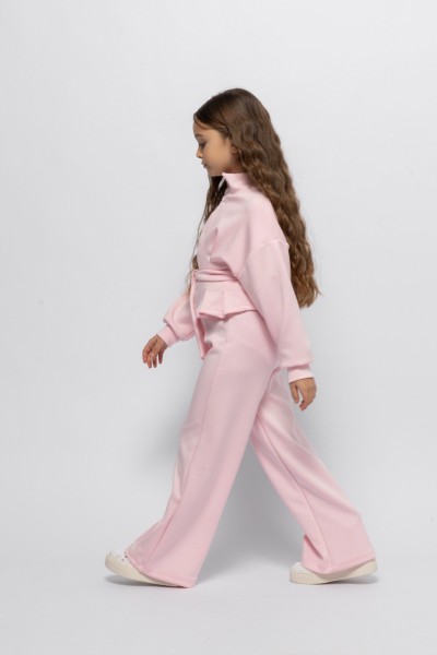 Σετ ζακέτα με παντελόνα ροζ - ΡOZ 3/4Y