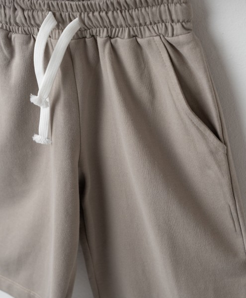 Σετ βερμούδα φούτερ αχνούδιαστη - ΛΕΥΚΟ 12Y