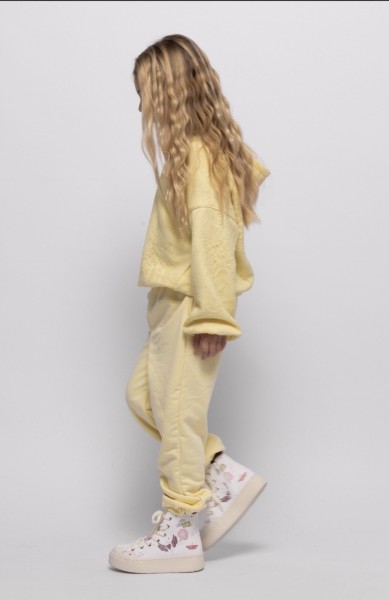 Σετ φούτερ με δαντέλα κίτρινο - ΚΙΤΡΙΝΟ 5/6Y