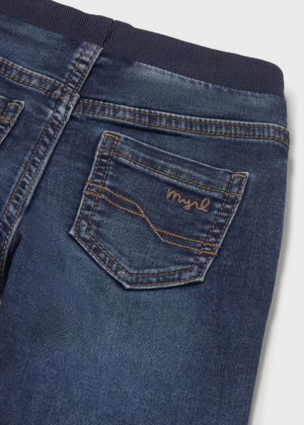 Παντελόνι soft denim jogger - ΓΚΡΙ 12M