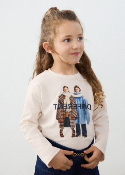 T-Shirt μακρυμάνικο - ΕΚΡΟΥ 9Y