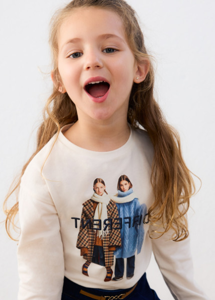 T-Shirt μακρυμάνικο - ΕΚΡΟΥ 9Y