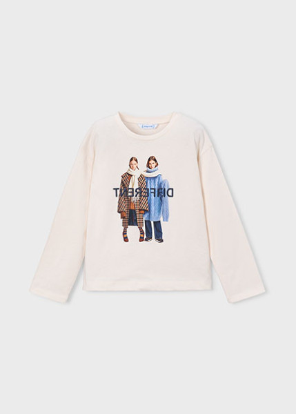 T-Shirt μακρυμάνικο - ΕΚΡΟΥ 9Y