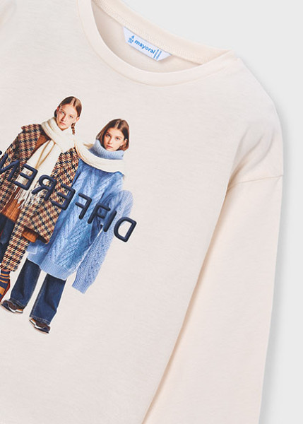 T-Shirt μακρυμάνικο - ΕΚΡΟΥ 9Y