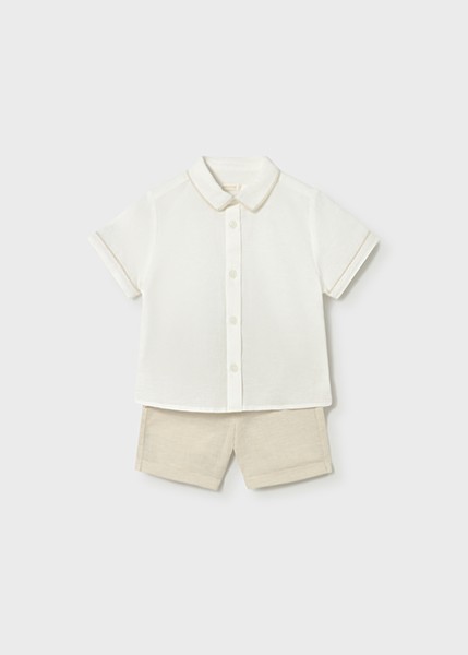 Σετ βερμούδα λινή suitting - ΜΠΕΖ 2Y