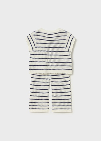 Σετ παντελόνι πλεκτό - ΕΚΡΟΥ 2Y