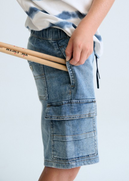 Βερμούδα denim cargo - ΤΖΙΝ 10Y