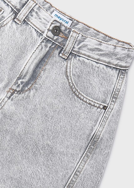 Παντελόνι μακρύ τζιν wide leg - ΓΚΡΙ 10Y