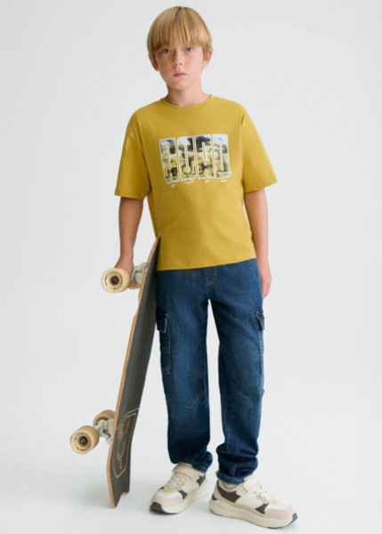 Παντελόνι denim jogger cargo - ΤΖΙΝ 10Y