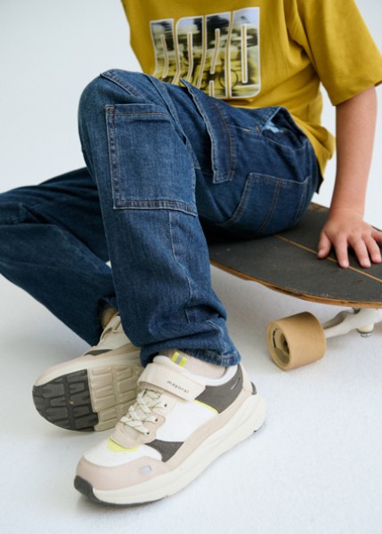 Παντελόνι denim jogger cargo - ΤΖΙΝ 10Y