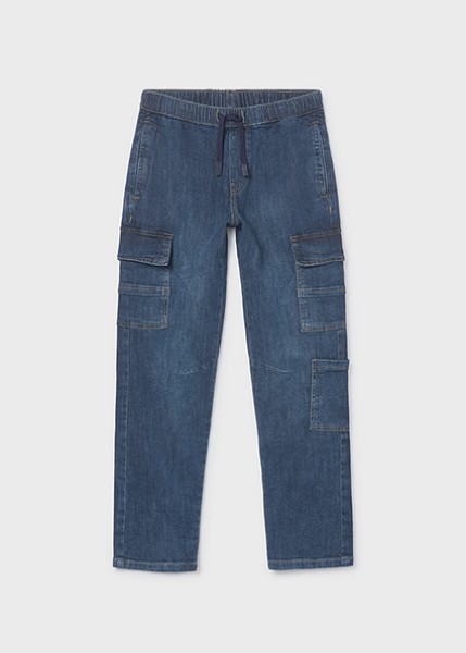 Παντελόνι denim jogger cargo - ΤΖΙΝ 10Y