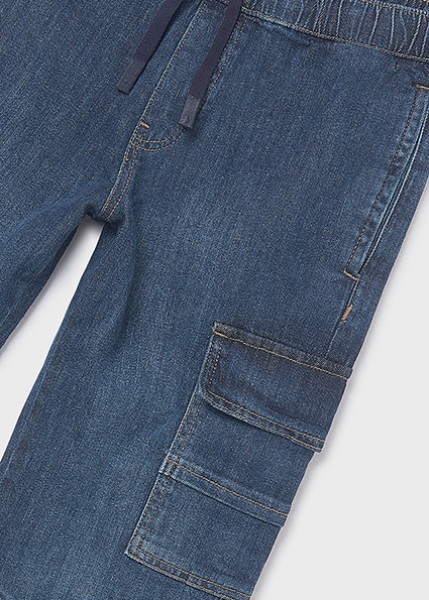 Παντελόνι denim jogger cargo - ΤΖΙΝ 10Y