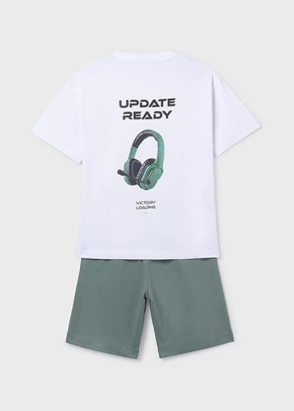 Σετ μακό στάμπα πίσω - ΠΡΑΣΙΝΟ 18Y