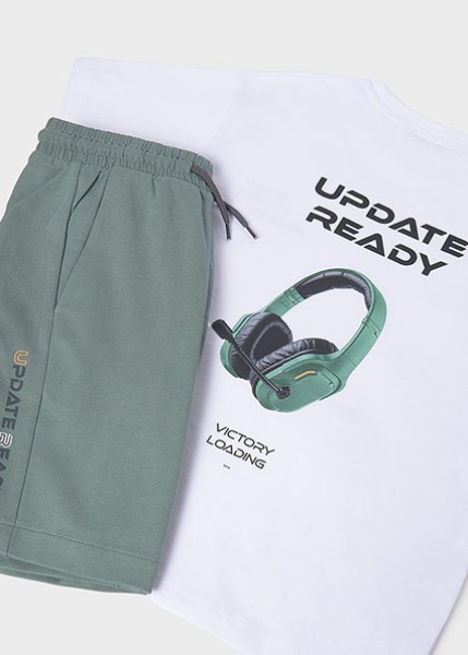 Σετ μακό στάμπα πίσω - ΠΡΑΣΙΝΟ 18Y