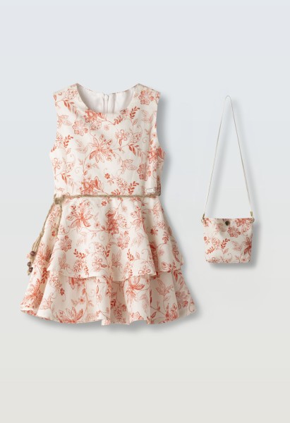 Φόρεμα με τσαντάκι - ΚΟΚΚΙΝΟ 4Y