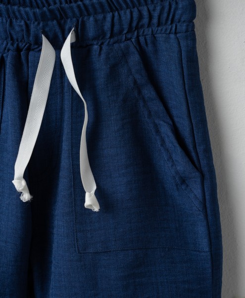 Σετ βεμούδα με πουκάμισο - ΜΠΛΕ 6Y