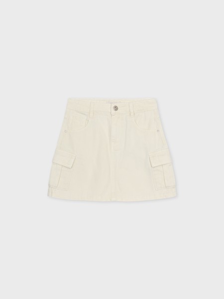 Φούστα τζιν - ΛΕΥΚΟ 12Y