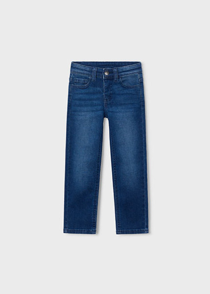 Παντελόνι τζιν slim fit βασικό - ΤΖΙΝ ΣΚΟΥΡΟ 4Y