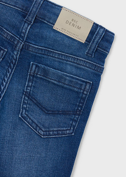 Παντελόνι τζιν slim fit βασικό - ΤΖΙΝ ΣΚΟΥΡΟ 4Y