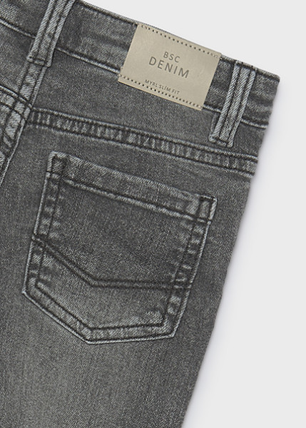 Παντελόνι τζιν slim fit βασικό - ΓΚΡΙ 5Y