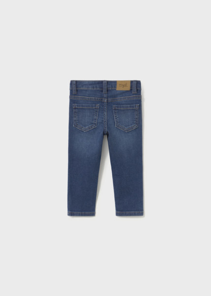 Παντελόνι τζιν slim fit βασικό - ΤΖΙΝ ΣΚΟΥΡΟ 18M