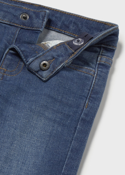 Παντελόνι τζιν slim fit βασικό - ΤΖΙΝ ΣΚΟΥΡΟ 18M