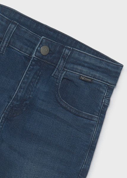 Παντελόνι τζιν slim fit βασικό - ΤΖΙΝ ΣΚΟΥΡΟ 10Y