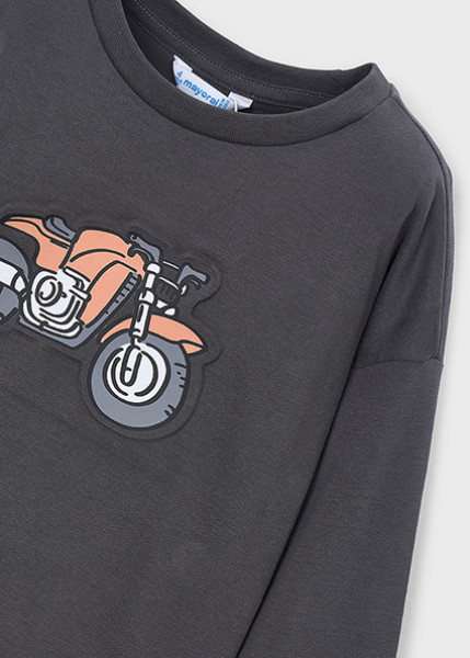 T-Shirt μακρυμάνικο - ΑΝΘΡΑΚΙ 8Y