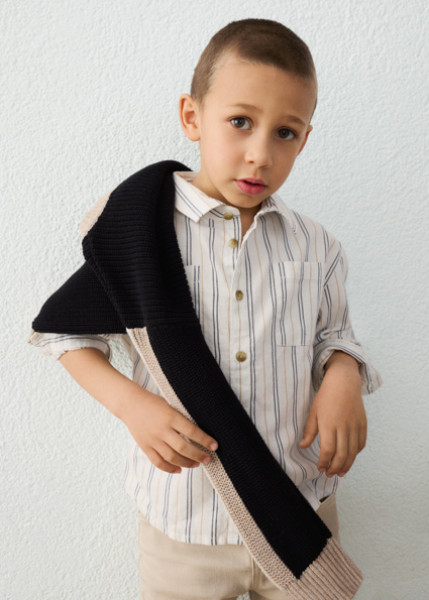 Πουκάμισο μακρυμάνικο βιελα - ΜΠΛΕ 5Y