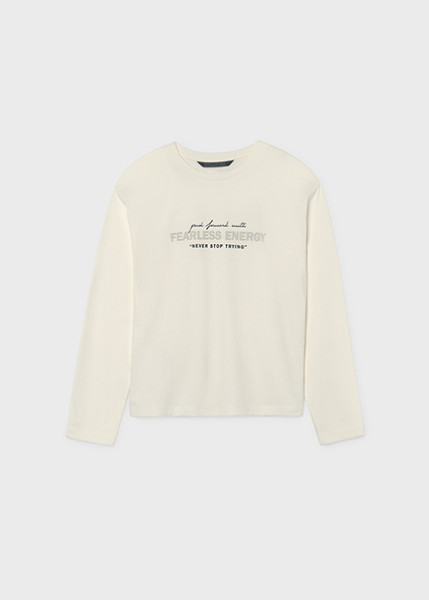 T-Shirt μακρυμάνικο energy - ΚΡΕΜ 12Y