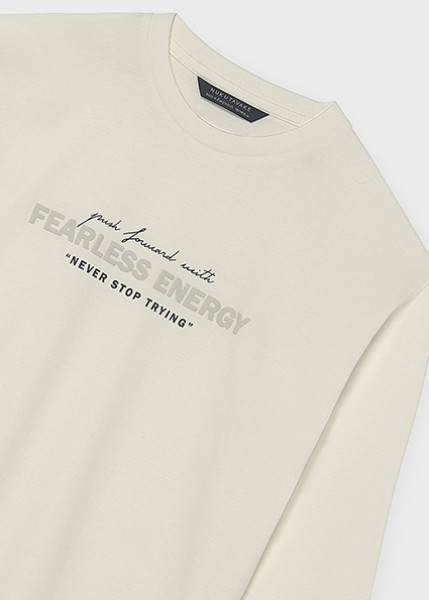 T-Shirt μακρυμάνικο energy - ΚΡΕΜ 12Y
