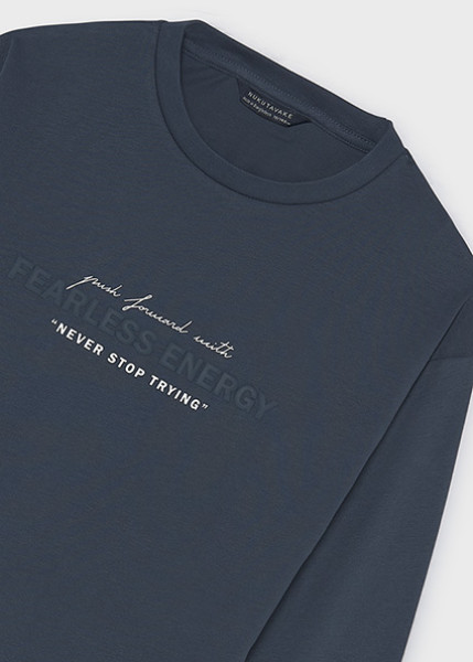 T-Shirt μακρυμάνικο energy - ΓΚΡΙ 8Y