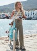 Παντελόνι μακρύ μακό διάτρητο - ΠΡΑΣΙΝΟ 10Y