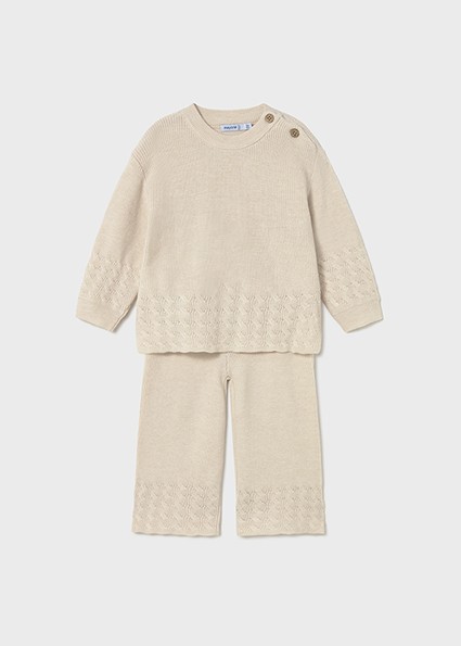 Σετ παντελόνι πλεκτό - ΑΜΜΟΣ 12M