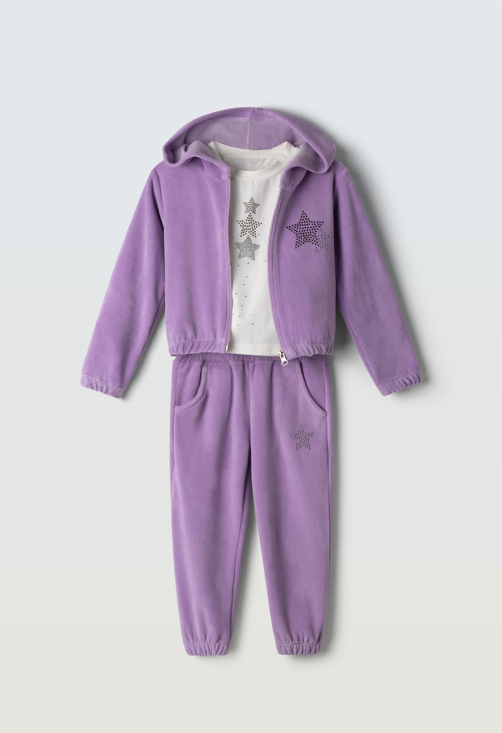 Σετ φόρμα βελούδινη 3τμχ. - ΛΙΛΑ 5Y