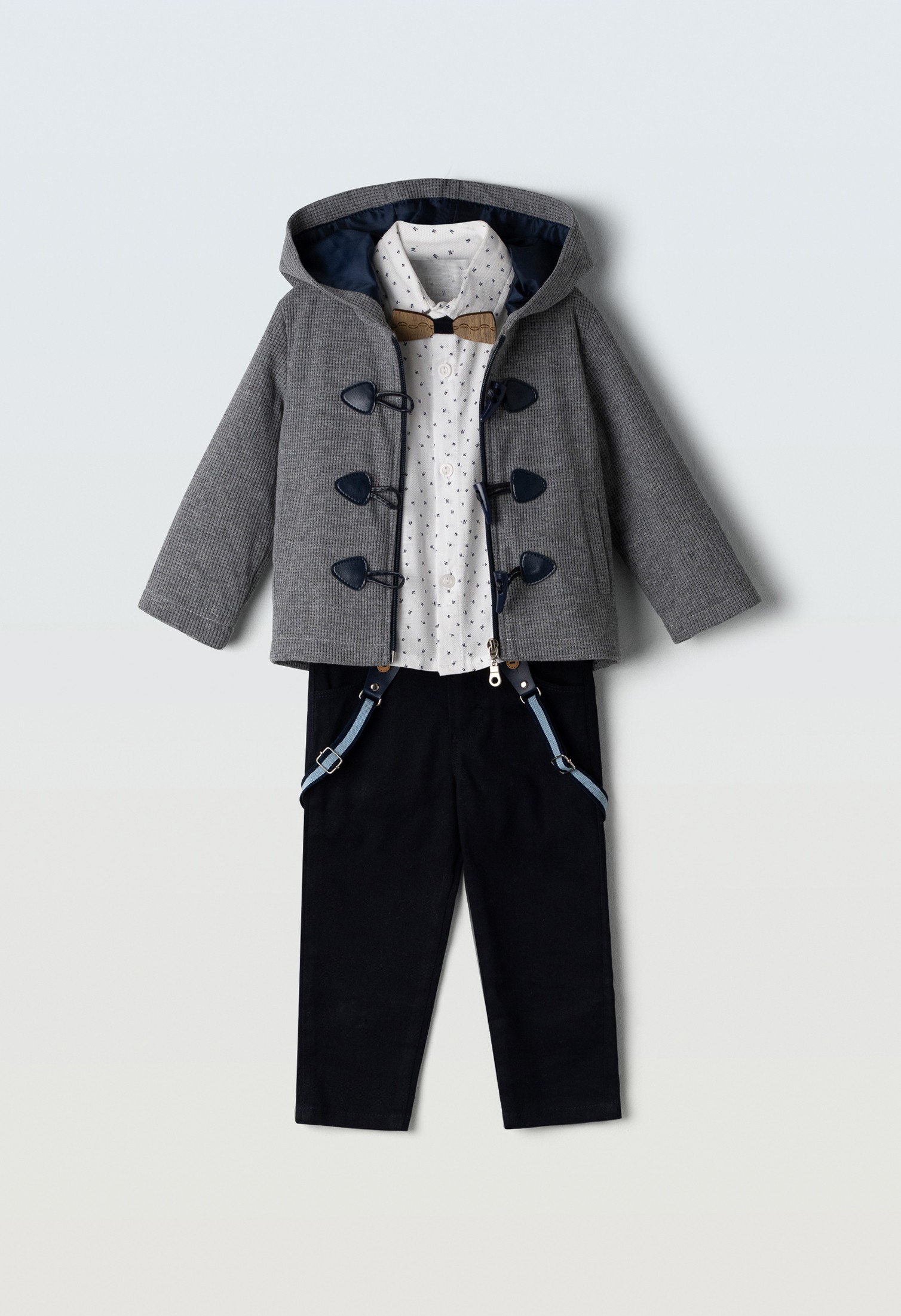 Σετ 4τμχ. με ζακέτα - ΓΚΡΙ 6M