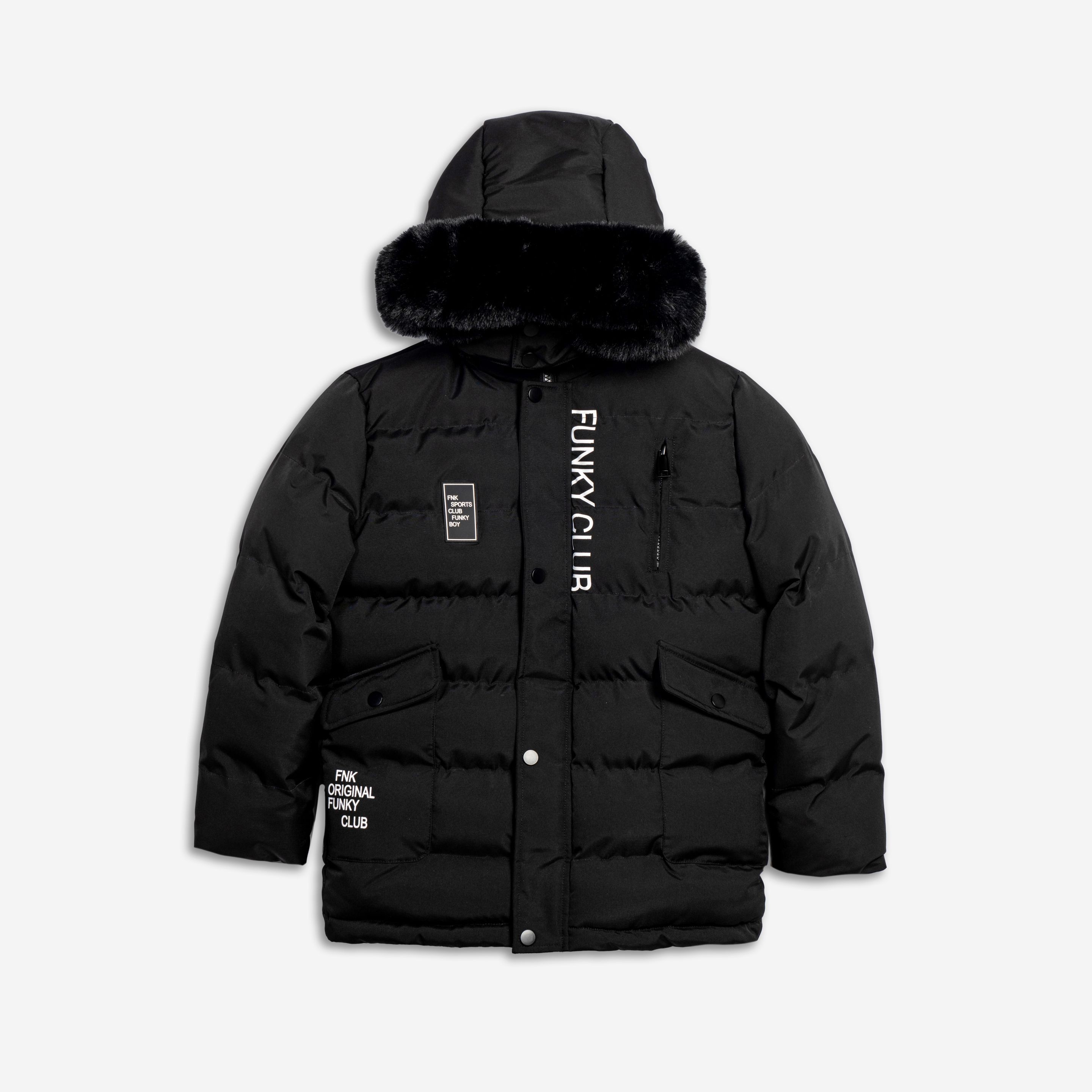 Τζάκετ με γούνα - ΜΑΥΡΟ 16Y