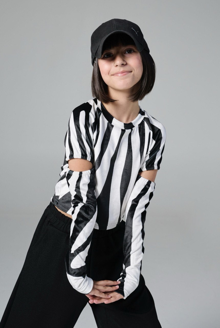 Μπλούζα βελούδο zebra - ΤΥΠΟΣ 14Y