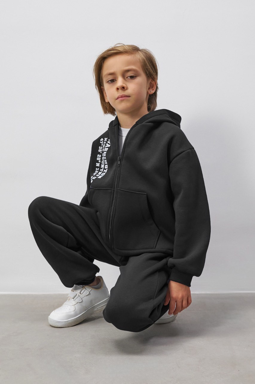 Σετ φόρμα με ζακέτα - ΜΑΥΡΟ 9Y